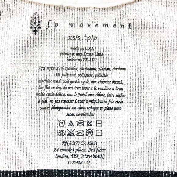 Free People Cropped Black and White Tank Top - Picture 4 of 5